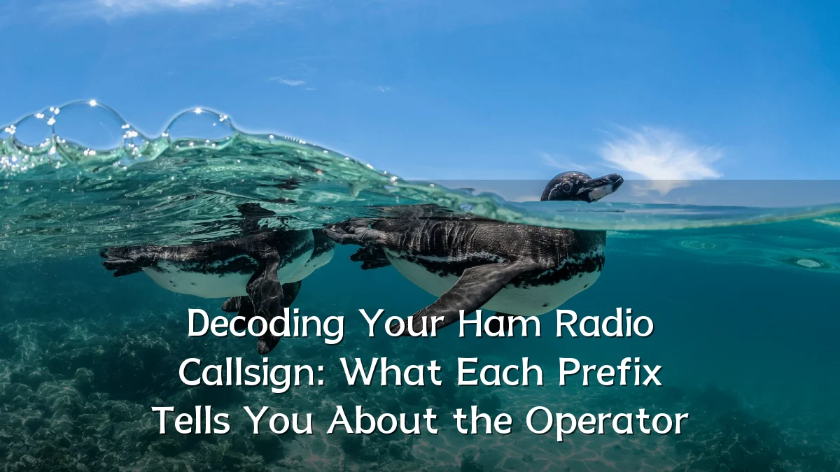 Decoding Your Ham Radio Callsign: What Each Prefix Tells You About the Operator