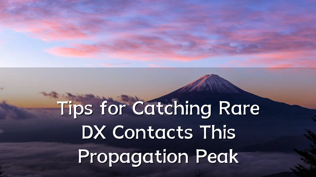 Tips for Catching Rare DX Contacts This Propagation Peak