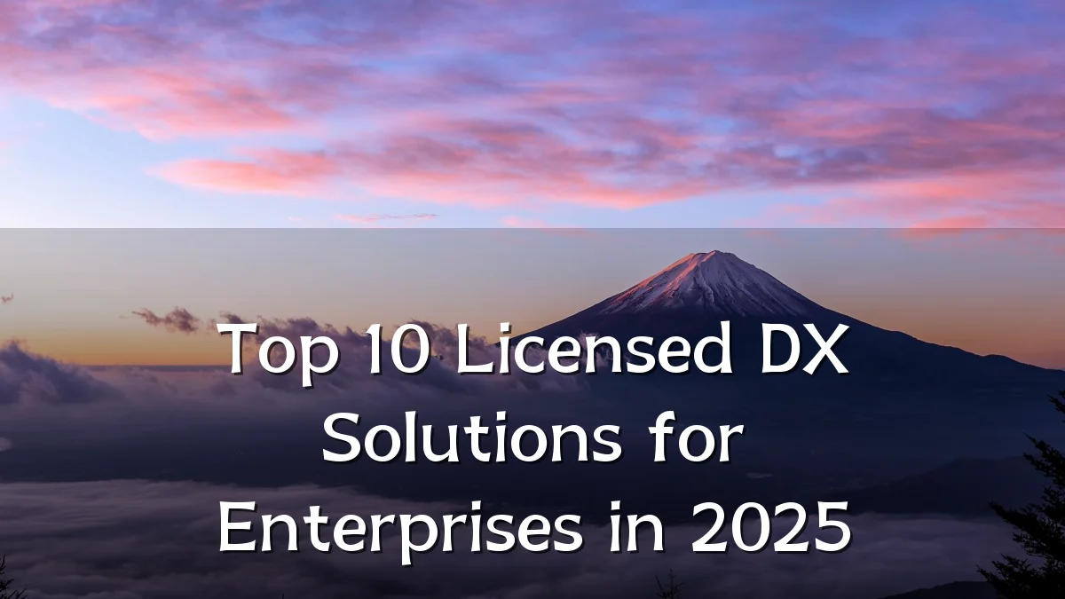 Top 10 Licensed DX Solutions for Enterprises in 2025