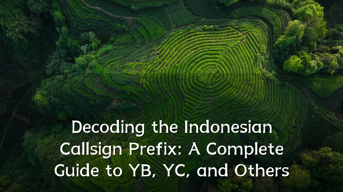 Decoding the Indonesian Callsign Prefix: A Complete Guide to YB, YC, and Others