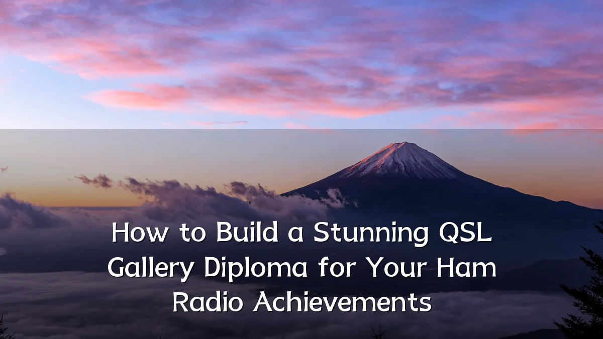 How to Build a Stunning QSL Gallery Diploma for Your Ham Radio Achievements
