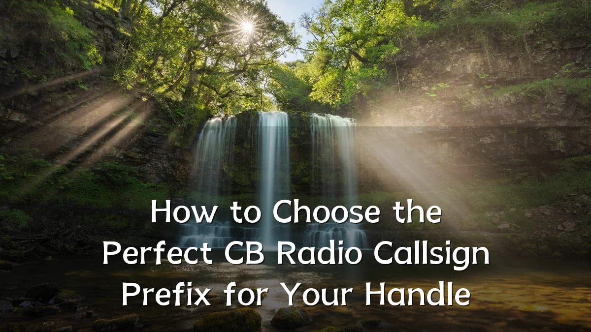 How to Choose the Perfect CB Radio Callsign Prefix for Your Handle