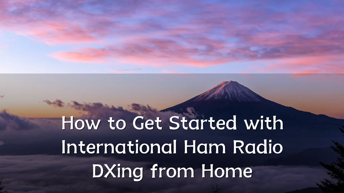 How to Get Started with International Ham Radio DXing from Home