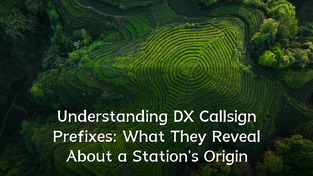 Understanding DX Callsign Prefixes: What They Reveal About a Station's Origin
